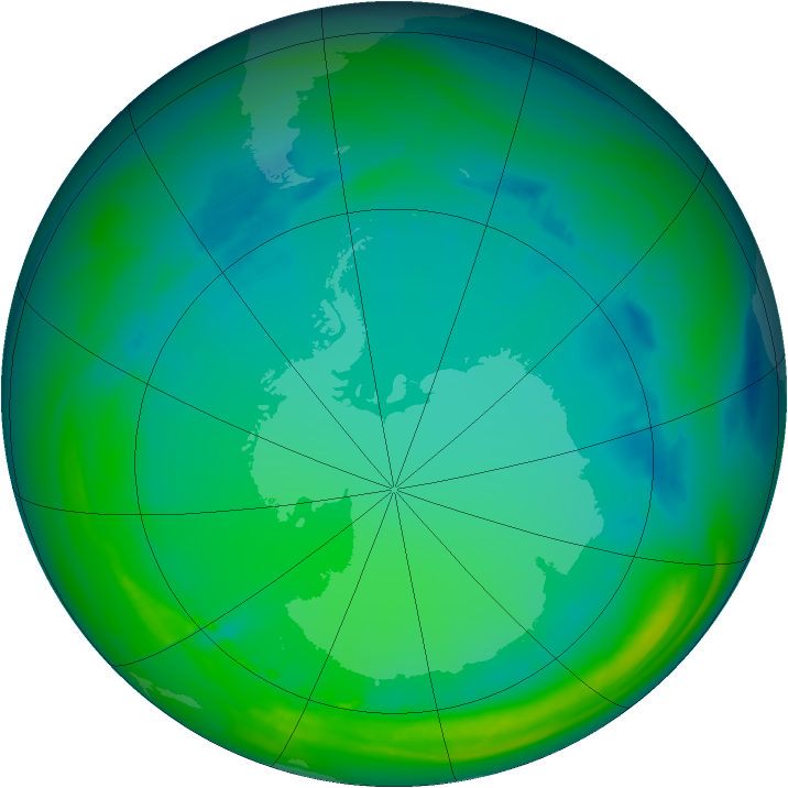 Ozone Map 2005-07-17